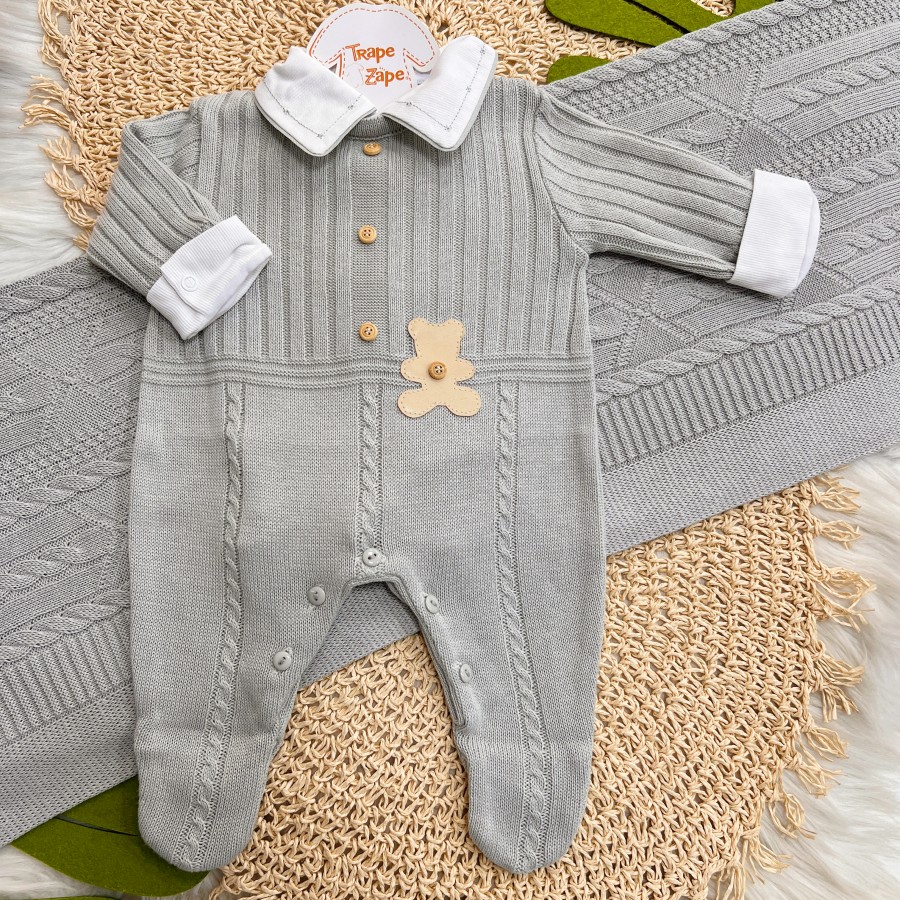  Saída de Maternidade Joaquim - Cinza